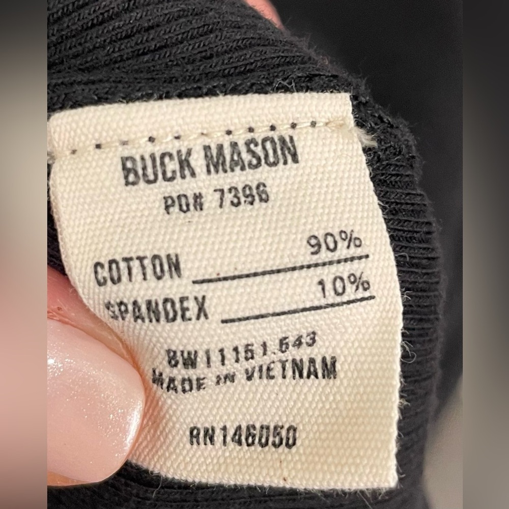 Buck Mason Surplus Rib Maxi Dress Black. Size Medium. - Picture 5 of 6
